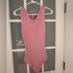 Abercrombie Pink Sleeveless Ribbed Bodysuit - NWOT - never worn